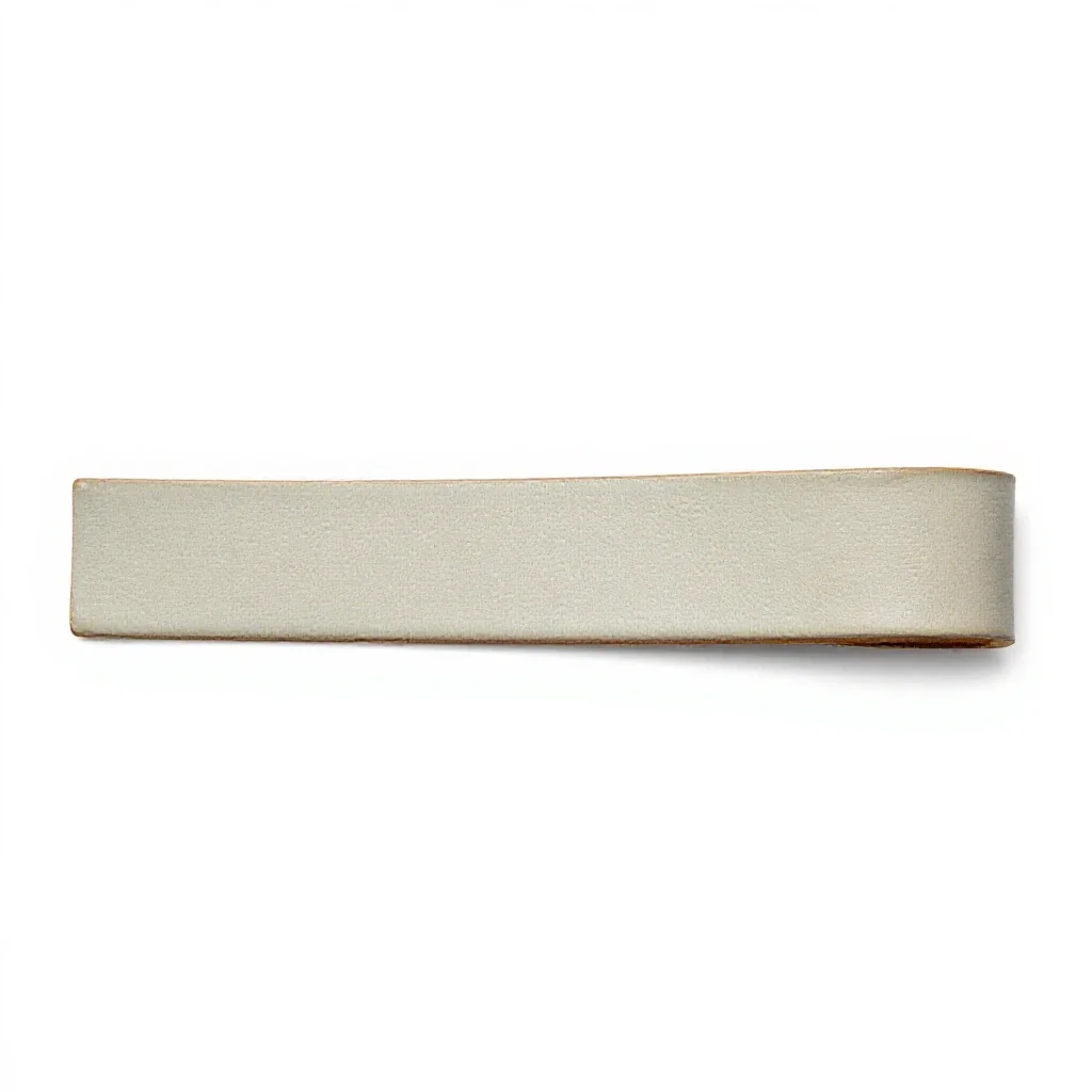 Leather strip isolated on a white background