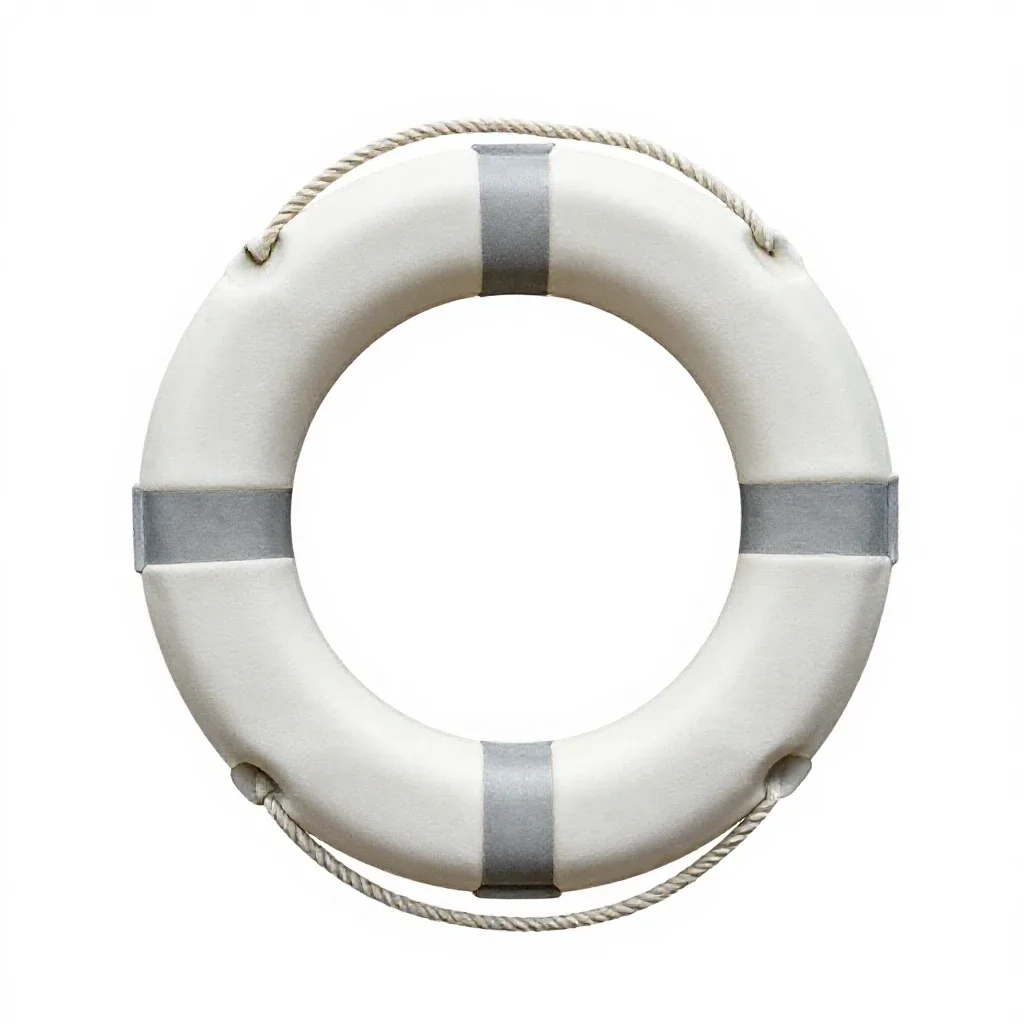 Life buoy isolated on a white background