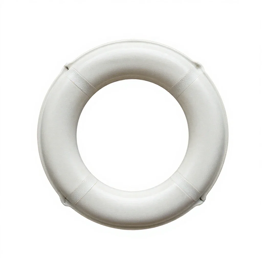 Life preserver isolated on a white background