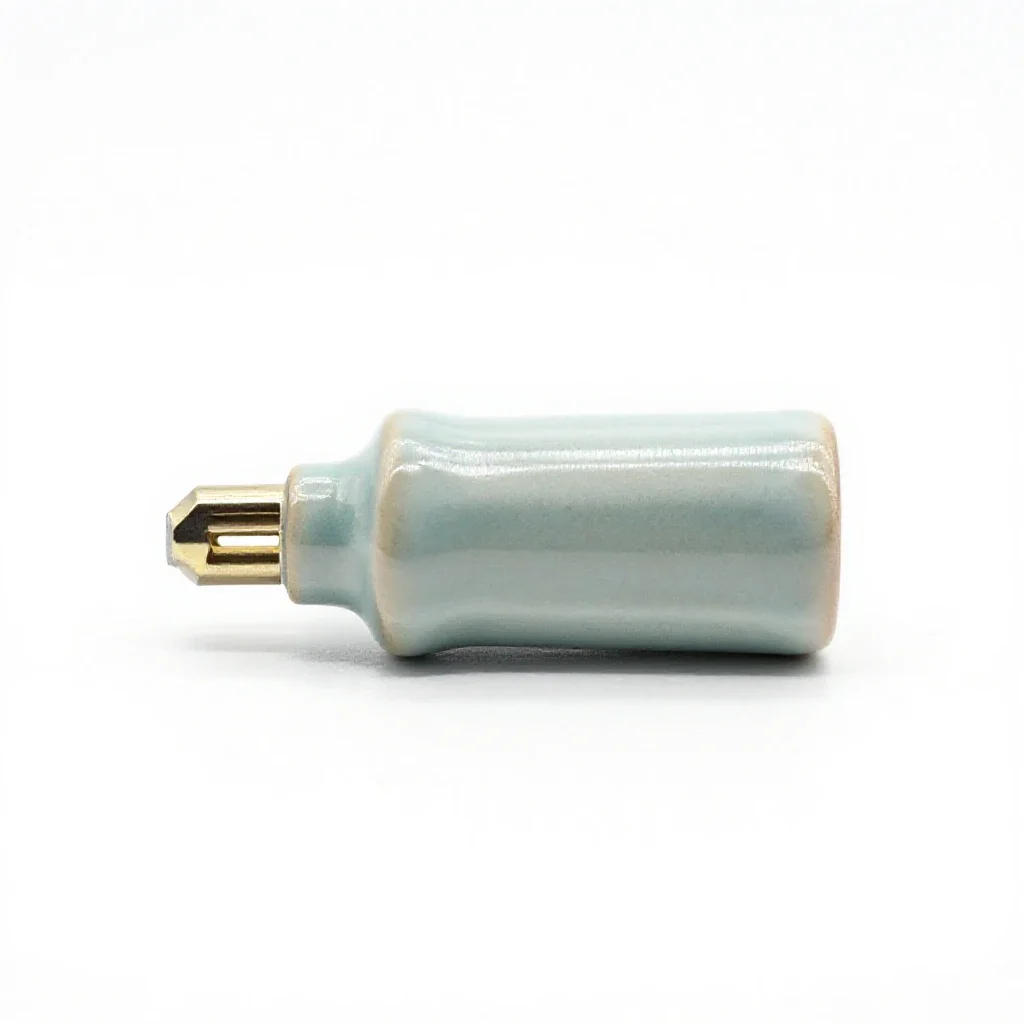 Electrical contact isolated on a white background