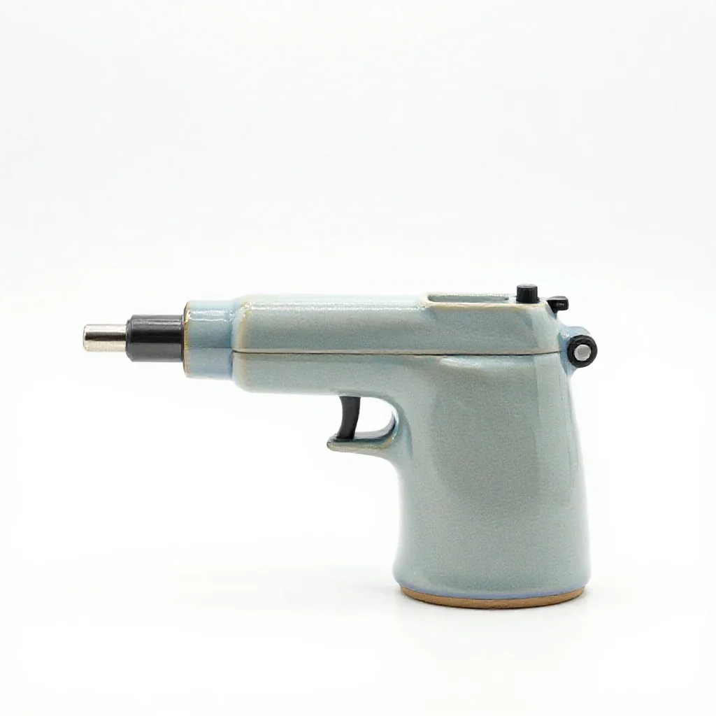 Electron gun isolated on a white background