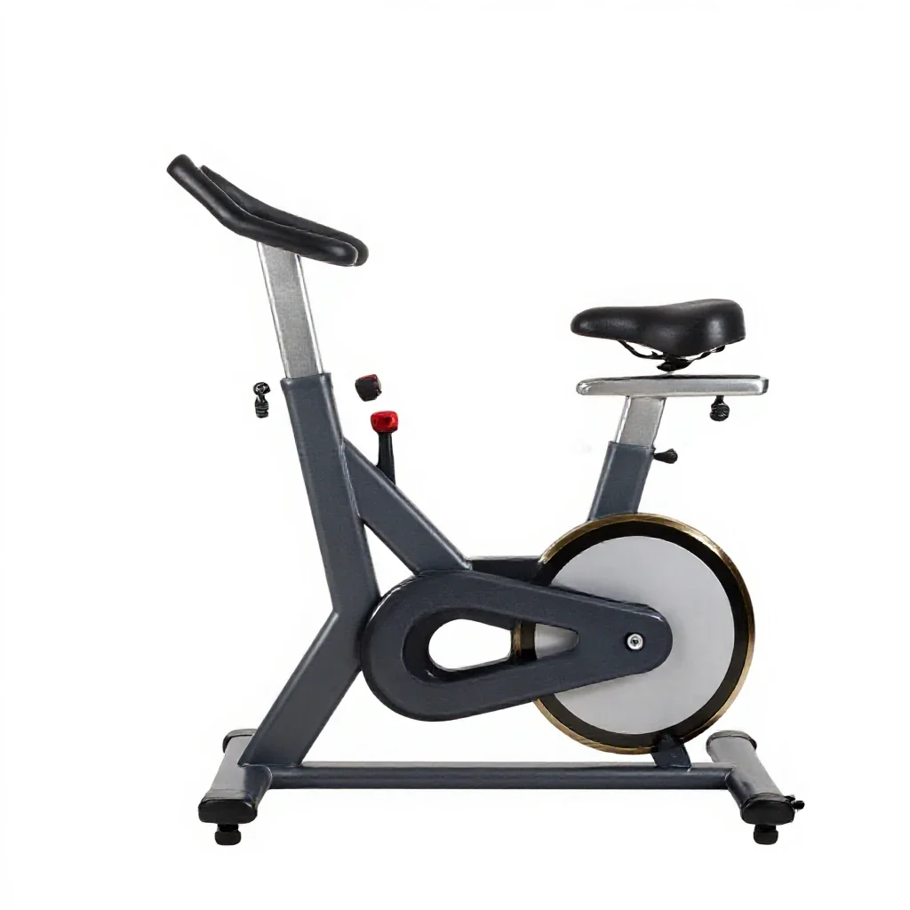 Exercise bike isolated on a white background