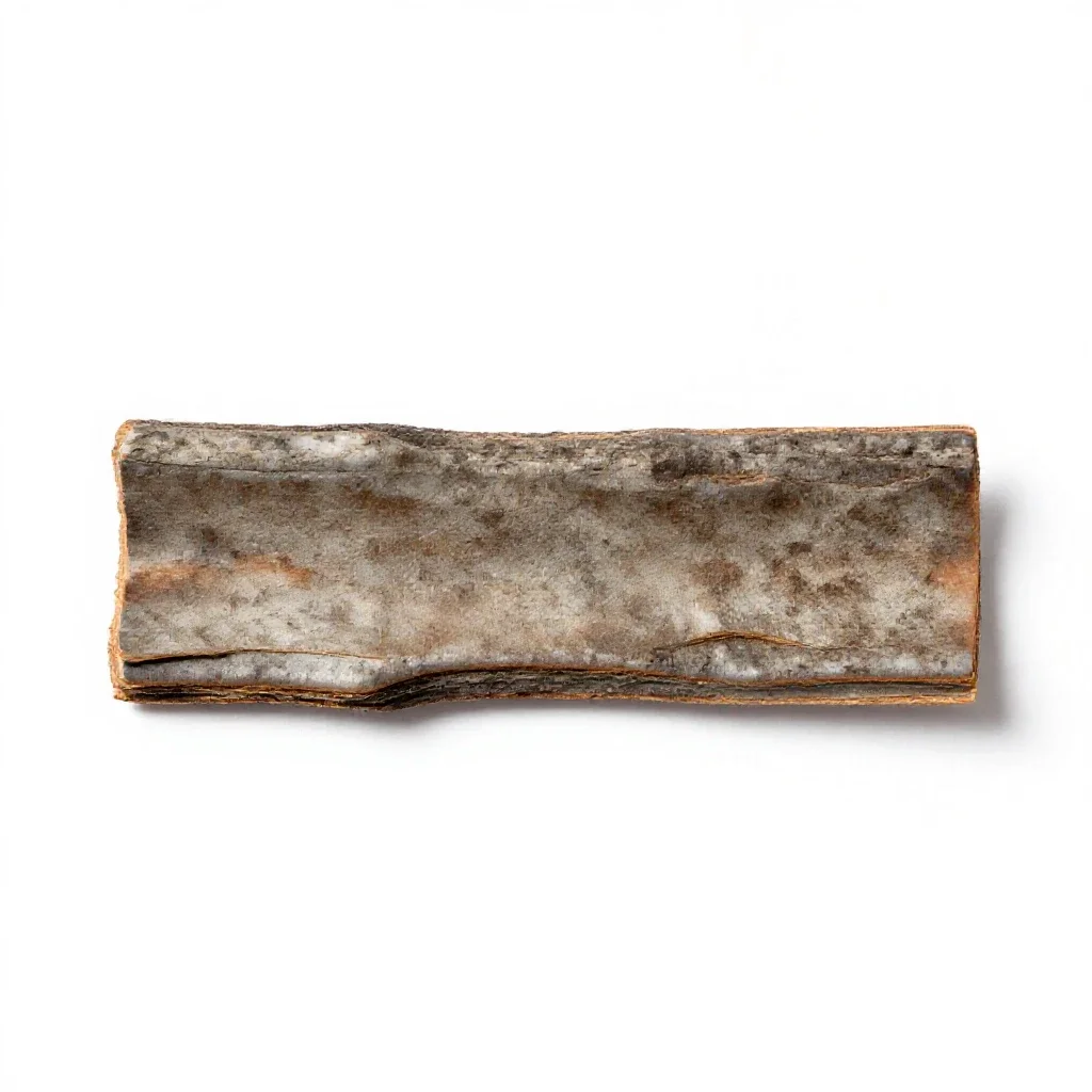 Cascarilla bark isolated on a white background