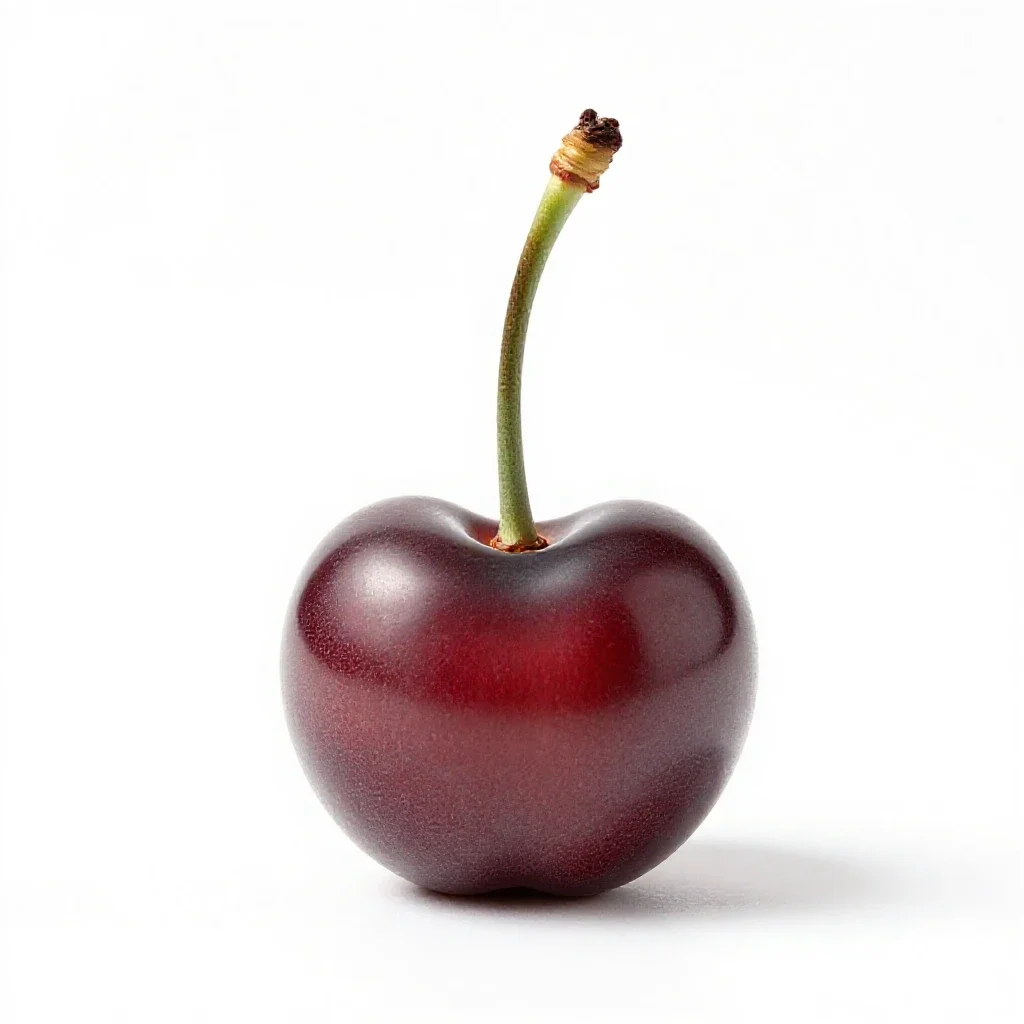 Cherry stone isolated on a white background