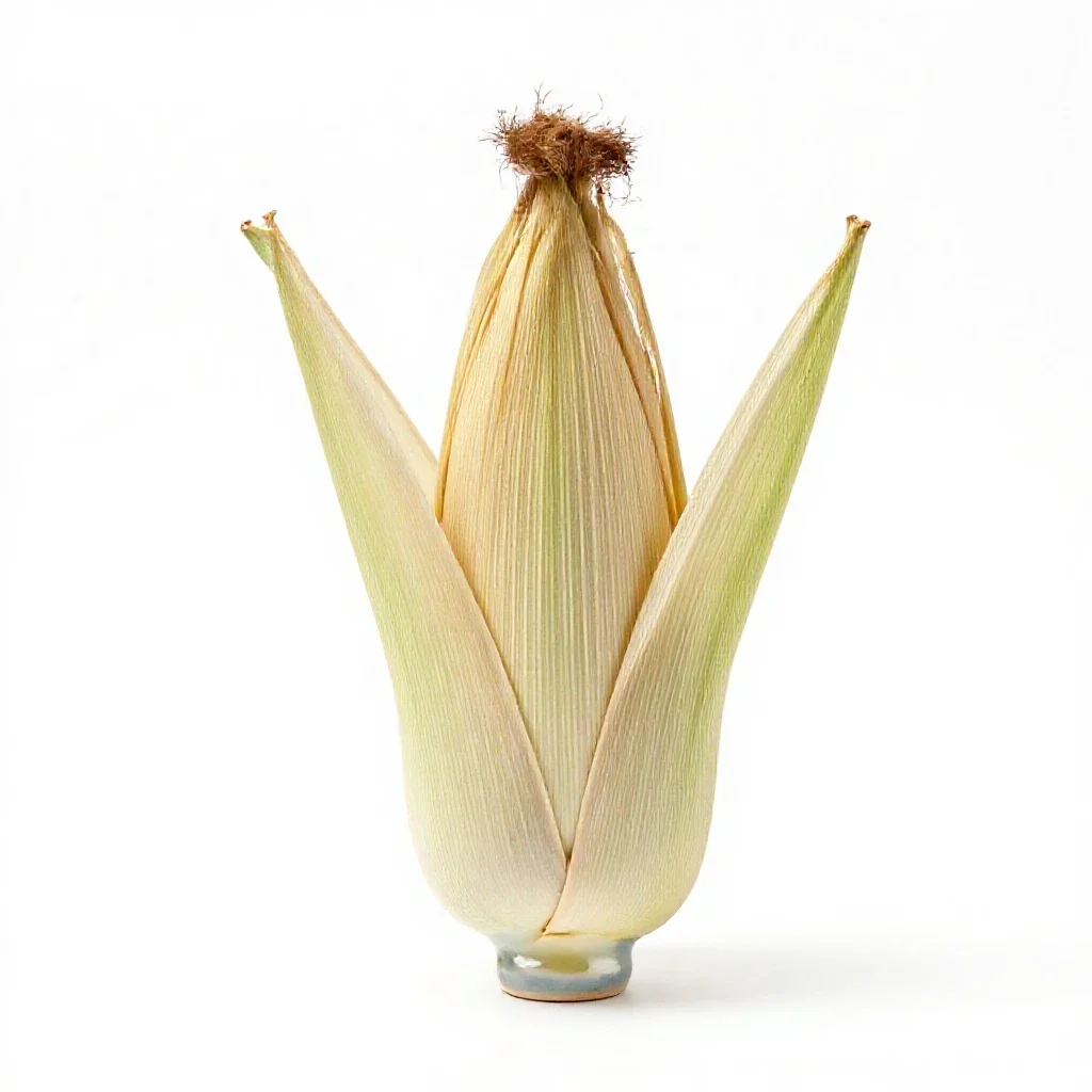 Cornhusk isolated on a white background