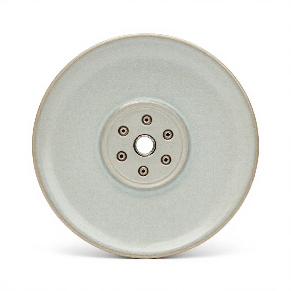 Magnetic disk isolated on a white background