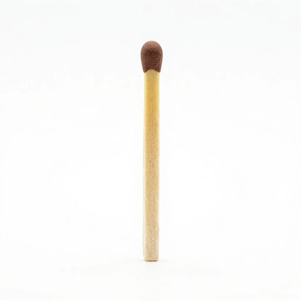 Matchstick isolated on a white background