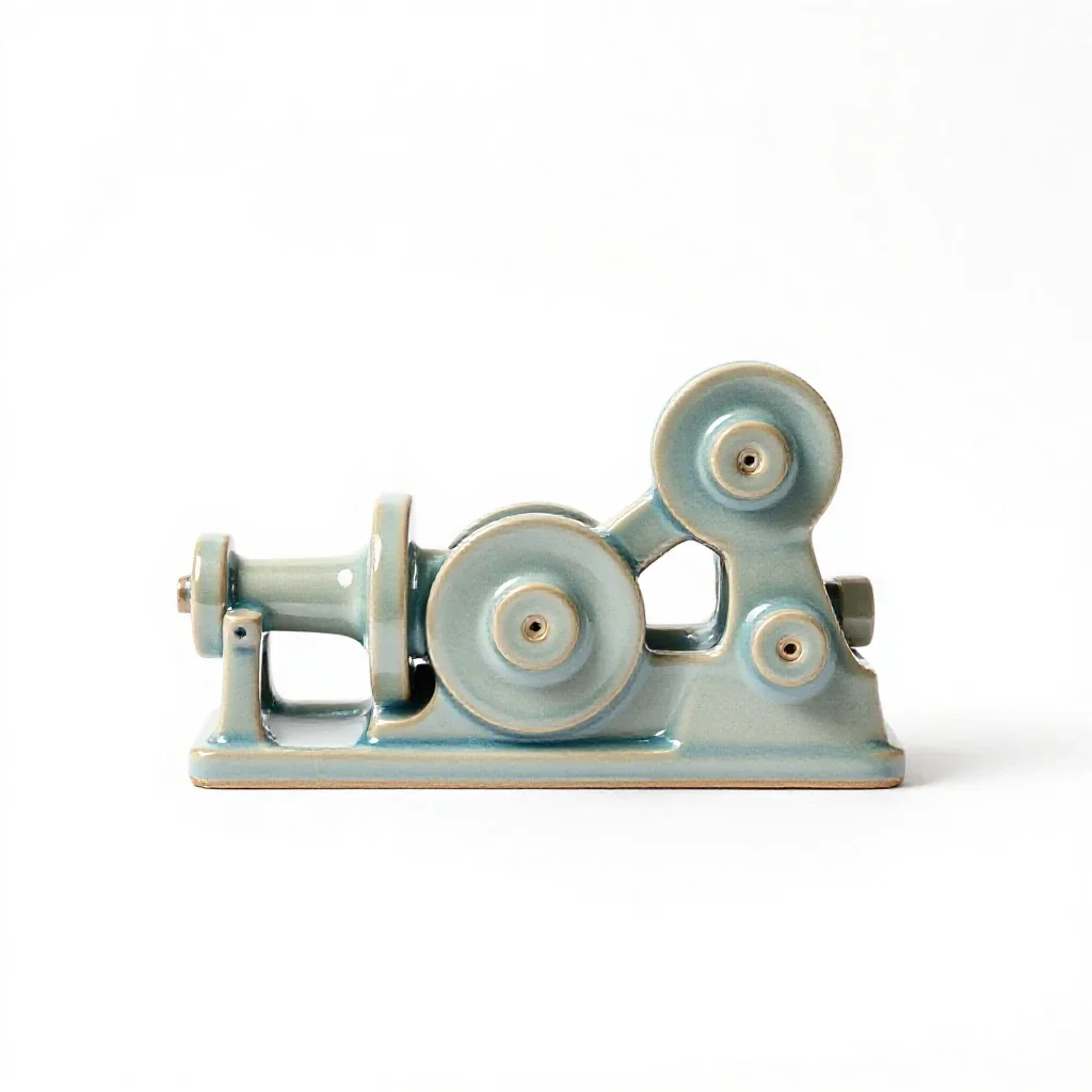 Mechanical system isolated on a white background
