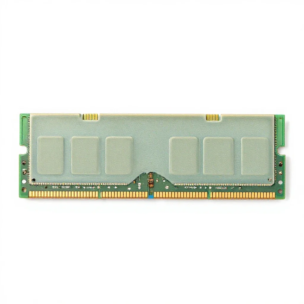Memory chip isolated on a white background