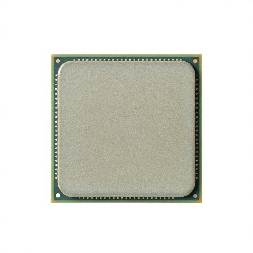 Microprocessor isolated on a white background