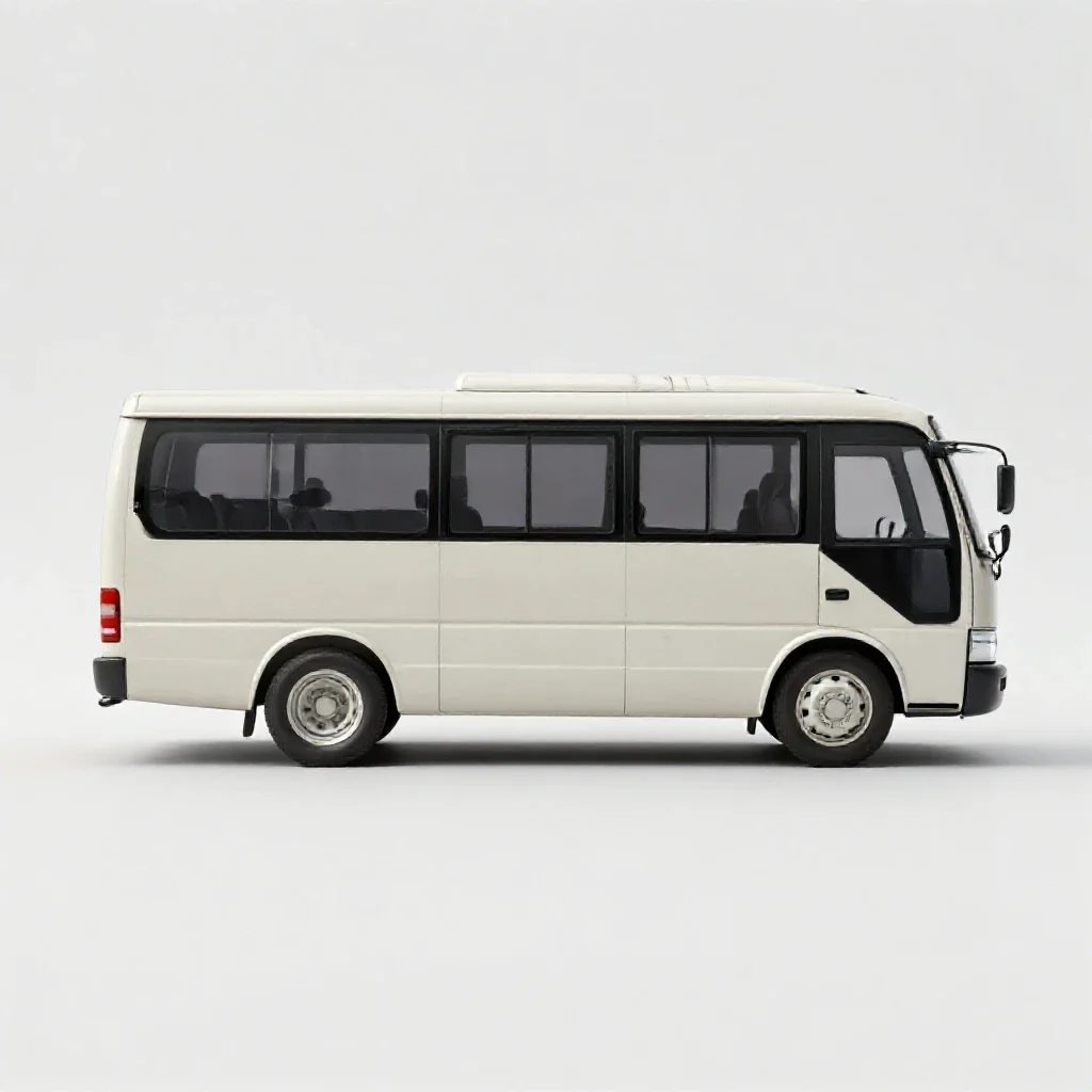 Minibus isolated on a white background