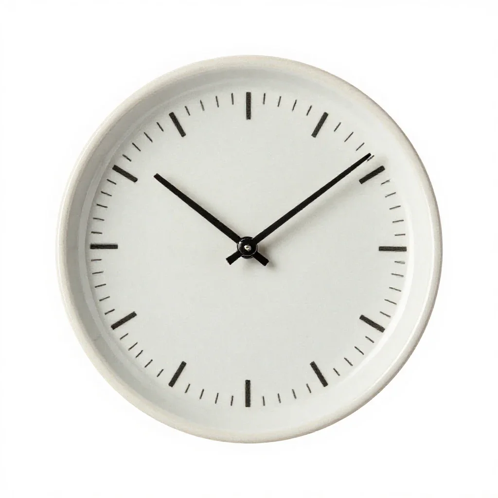 Minute hand isolated on a white background