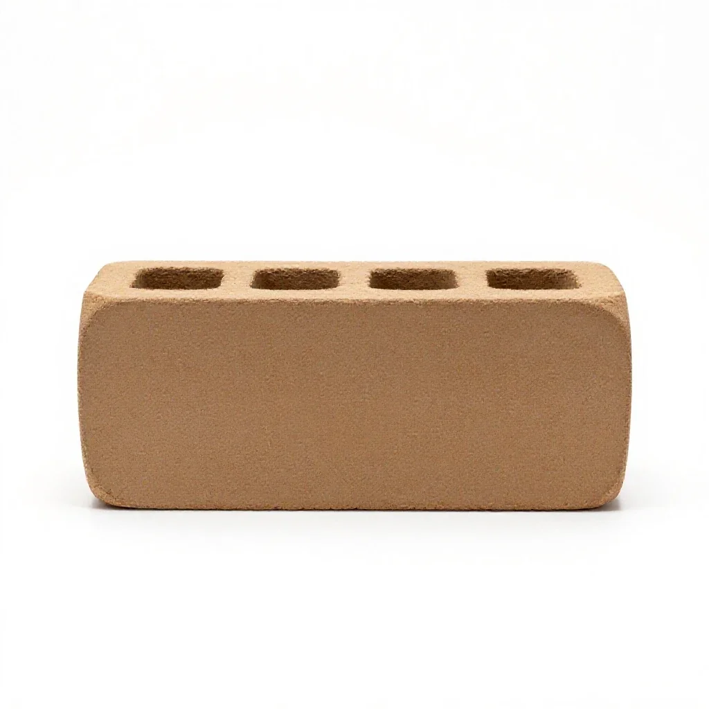 Mud brick isolated on a white background