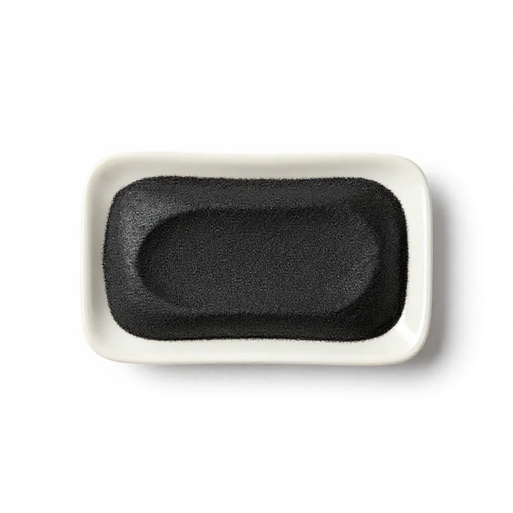 Mustard plaster isolated on a white background