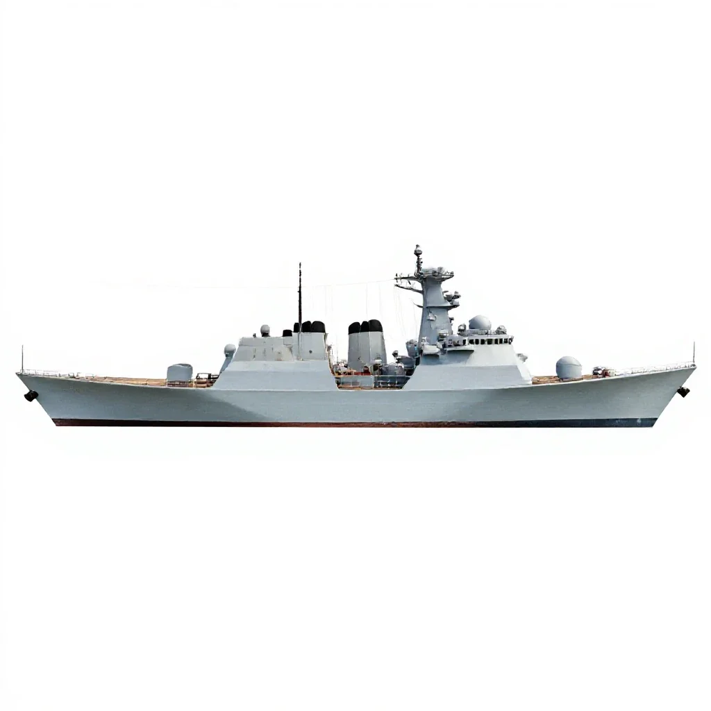 Naval weaponry isolated on a white background