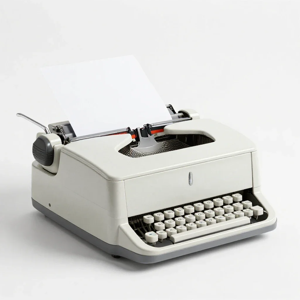 Paper feed isolated on a white background