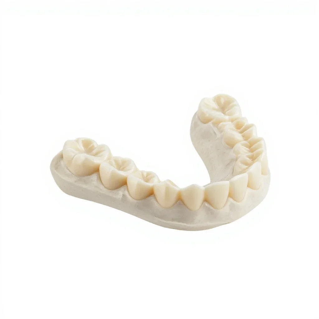 Partial denture isolated on a white background