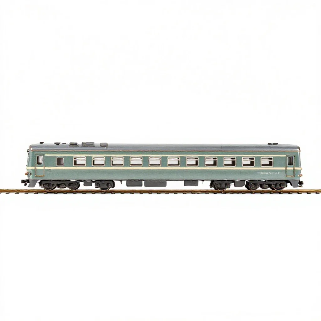 Passenger train isolated on a white background