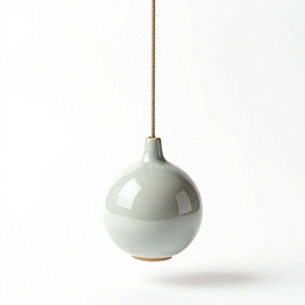Physical pendulum isolated on a white background