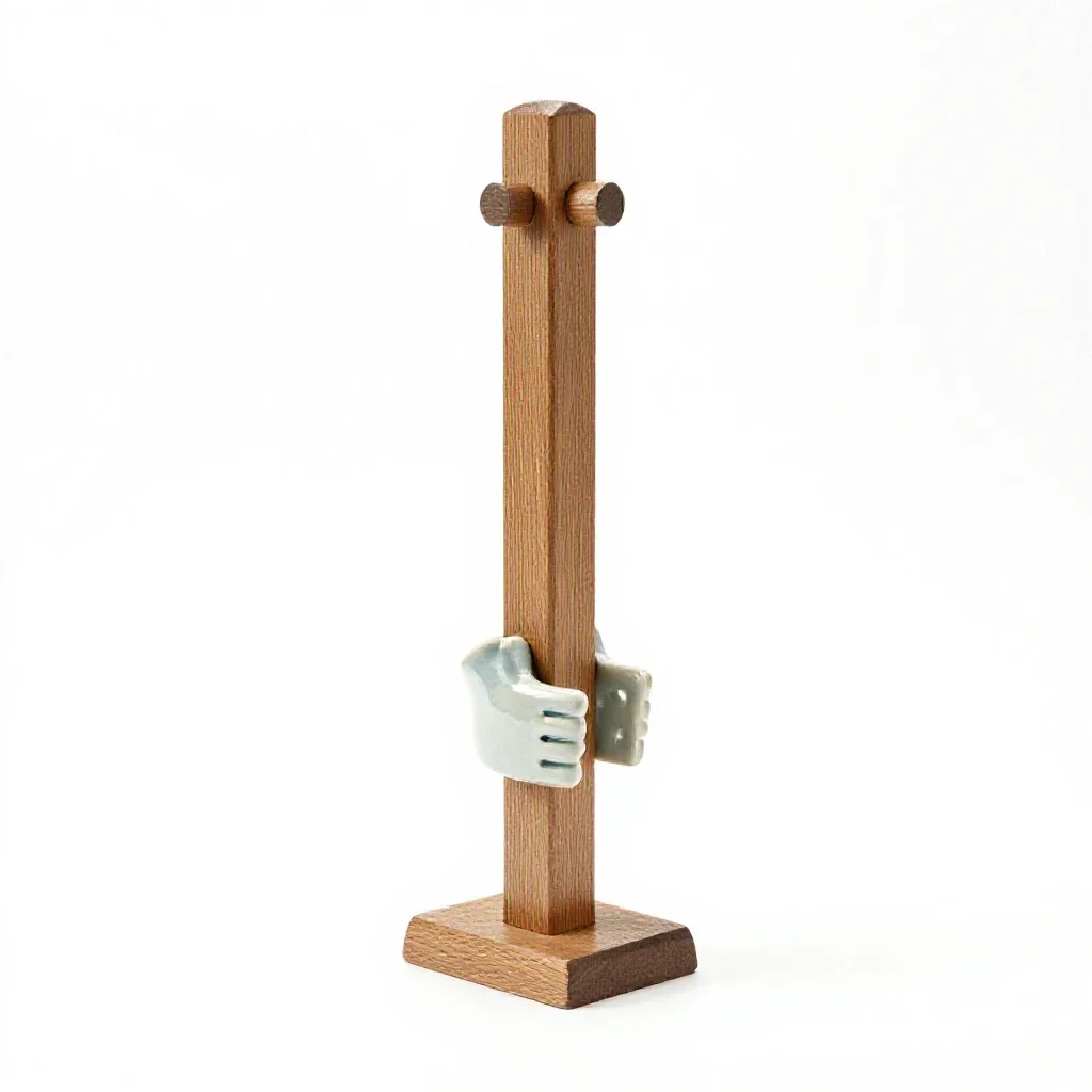 Pillory isolated on a white background