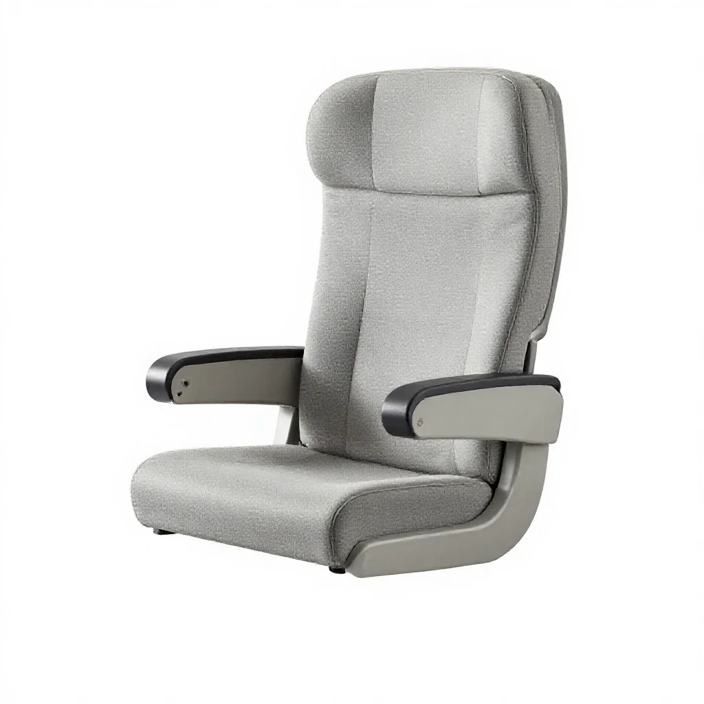 Plane seat isolated on a white background