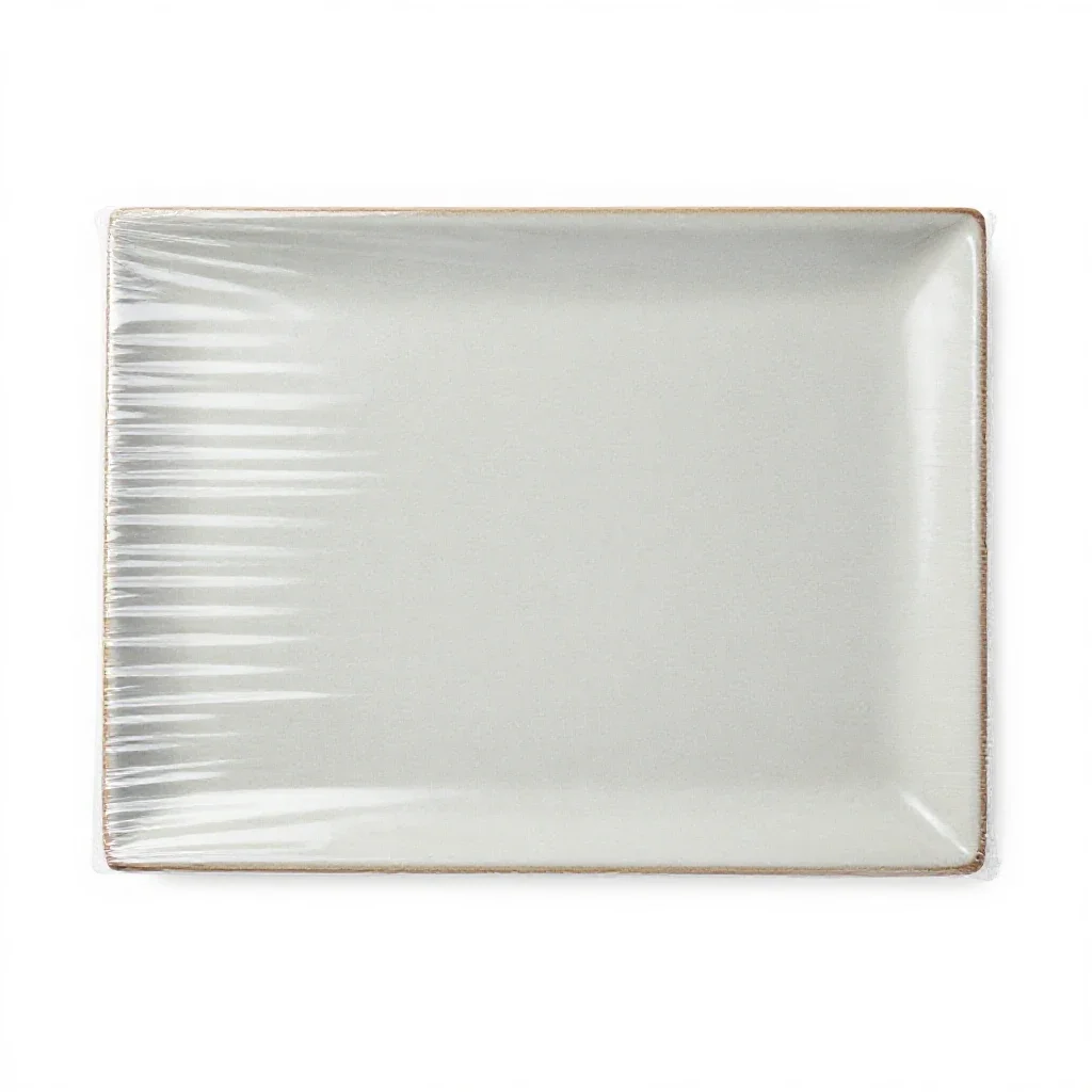 Plastic wrap isolated on a white background