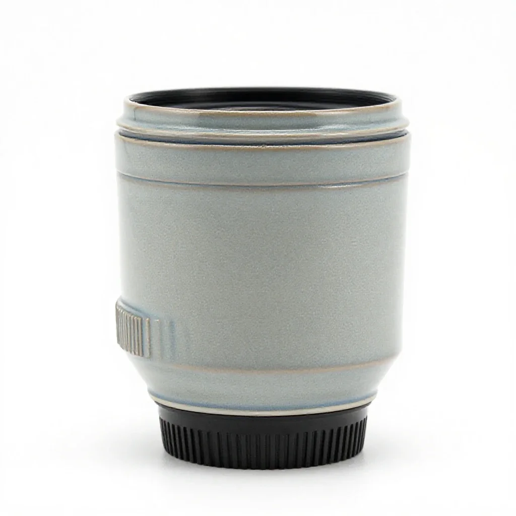 Portrait lens isolated on a white background