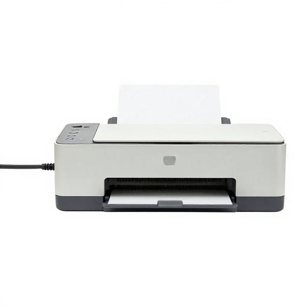 Printer cable isolated on a white background