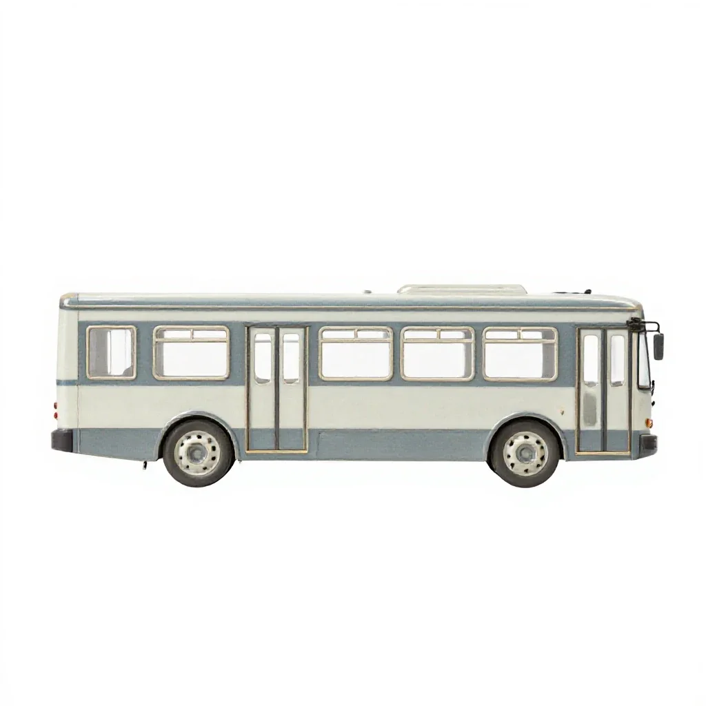 Public transport isolated on a white background