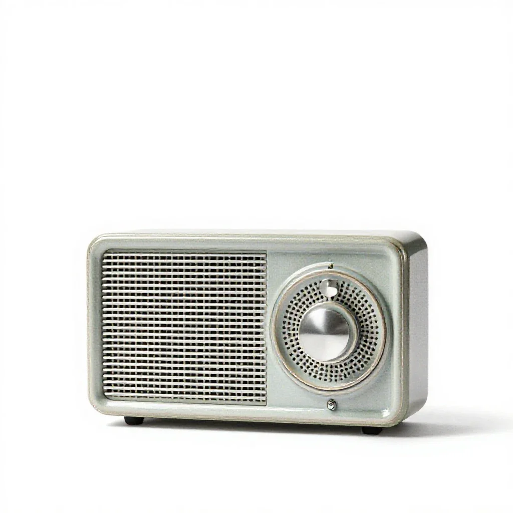 Radio isolated on a white background