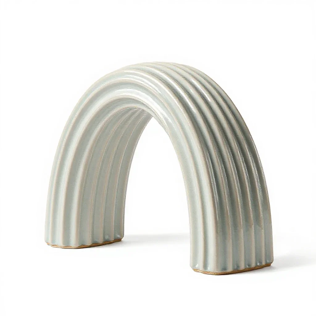 Ribbed vault isolated on a white background