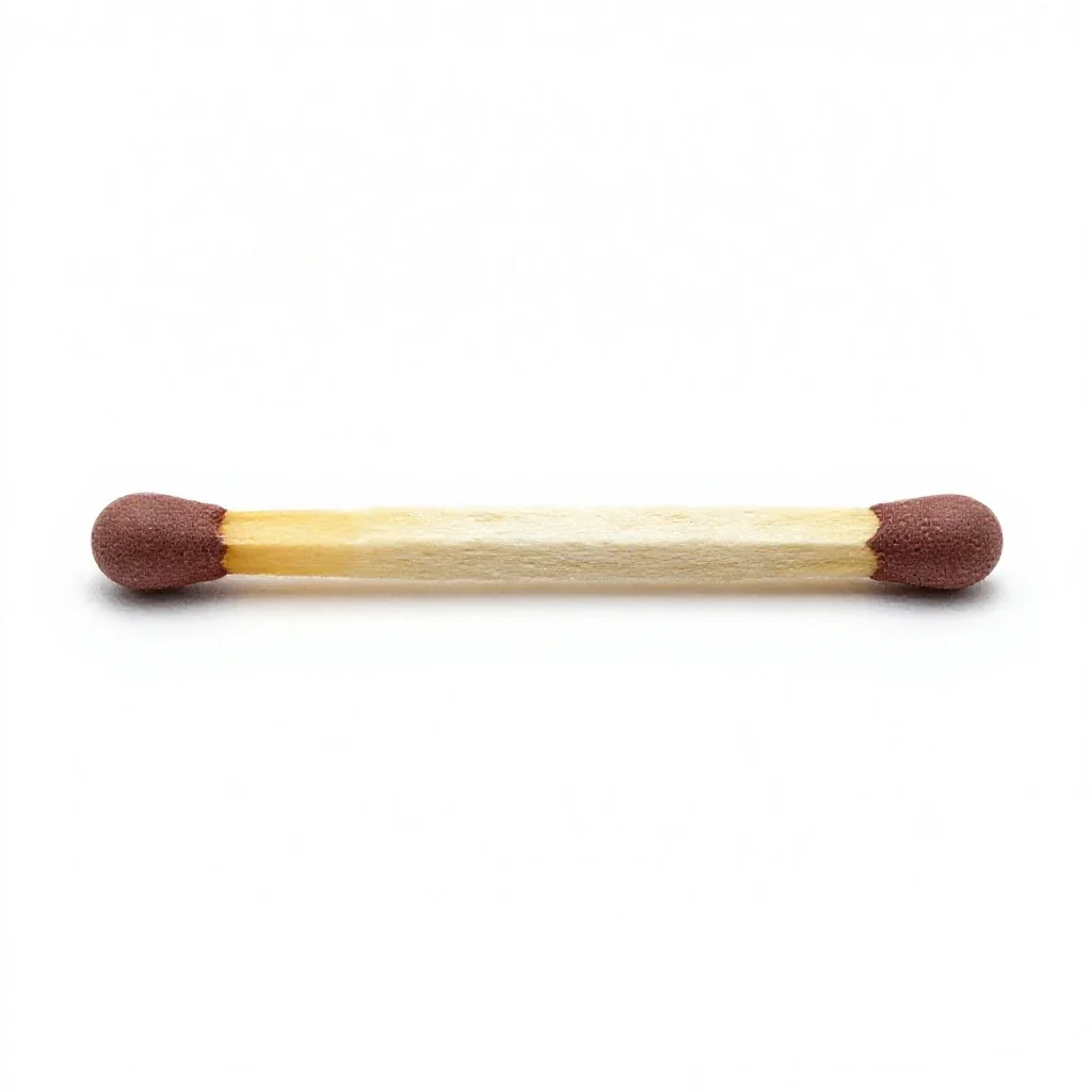 Safety match isolated on a white background