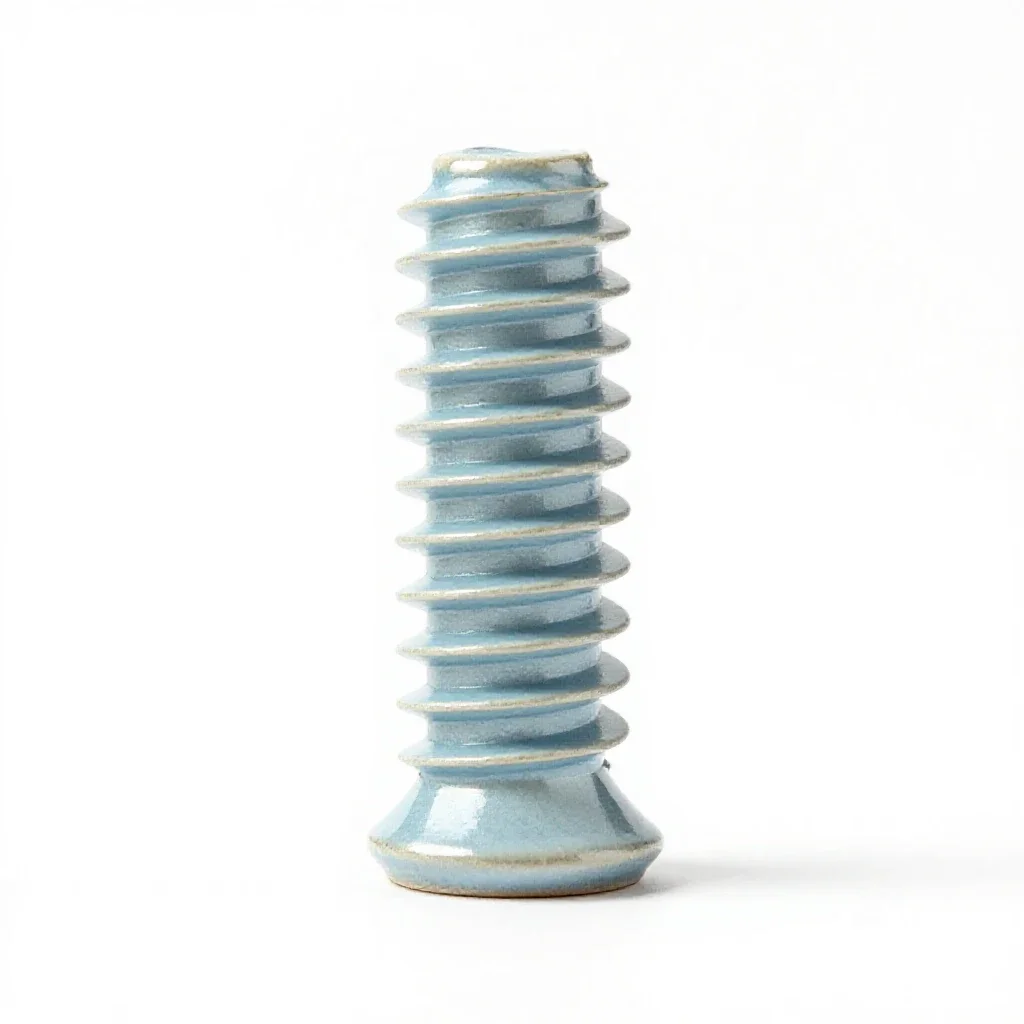 Screw thread isolated on a white background