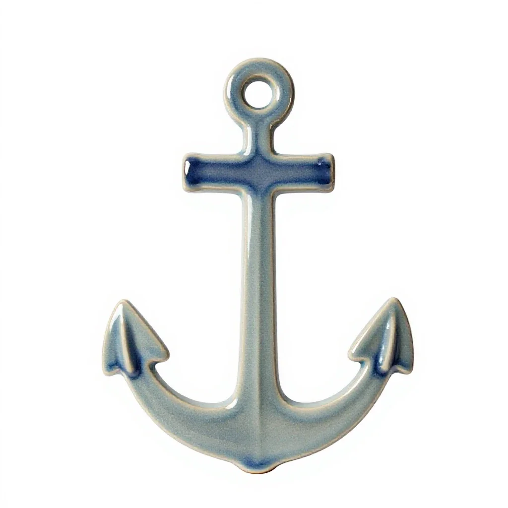 Sea anchor isolated on a white background