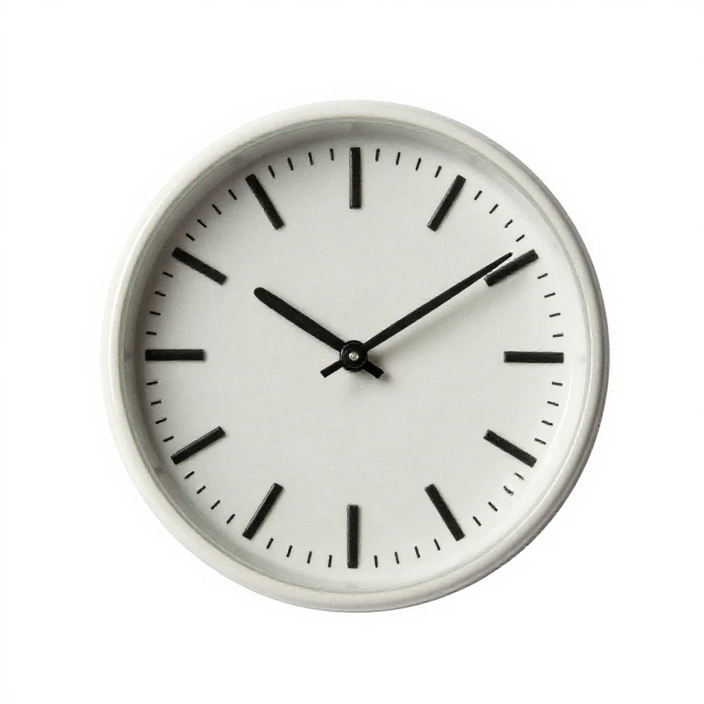 Second hand isolated on a white background