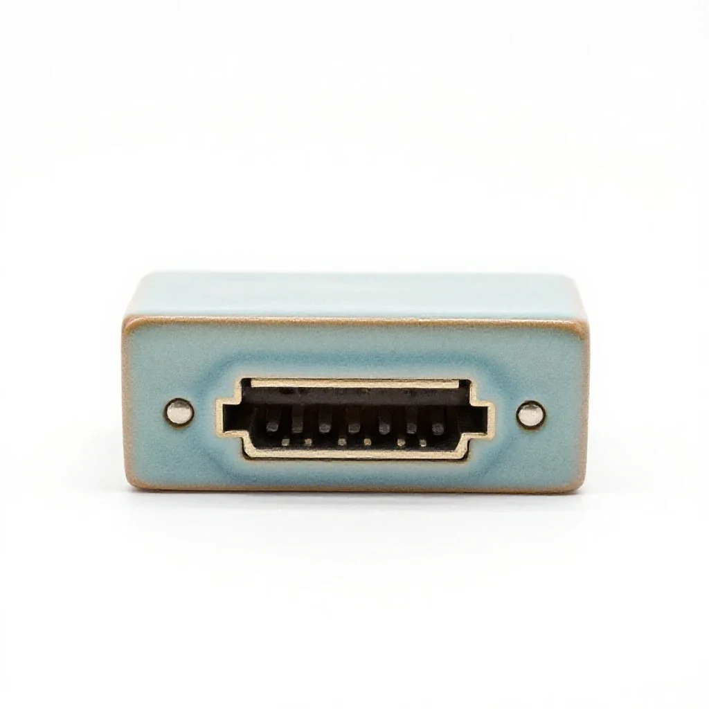 Serial port isolated on a white background