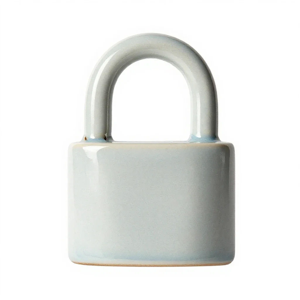 Shackle isolated on a white background
