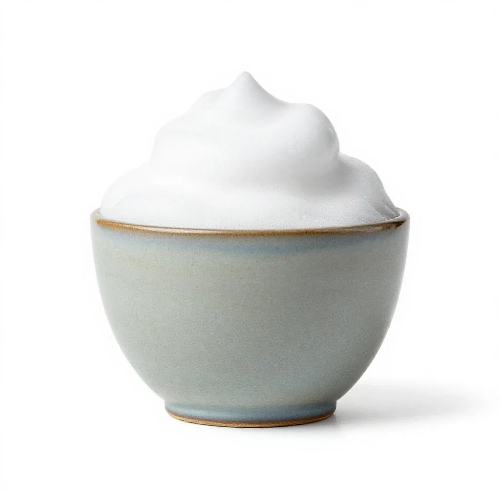 Shaving foam isolated on a white background