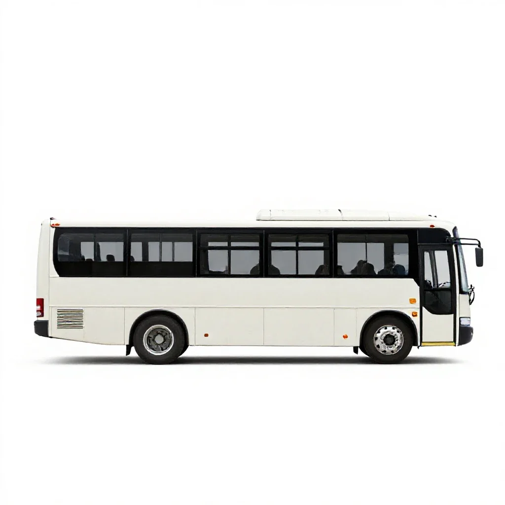 Shuttle bus isolated on a white background