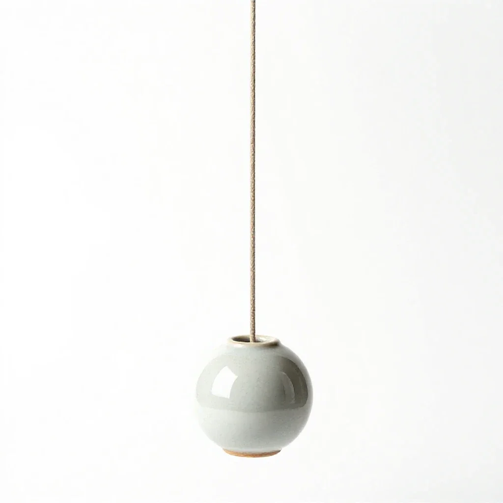 Simple pendulum isolated on a white background
