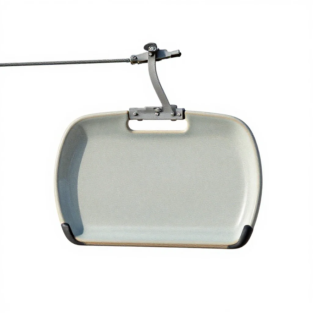 Ski tow isolated on a white background