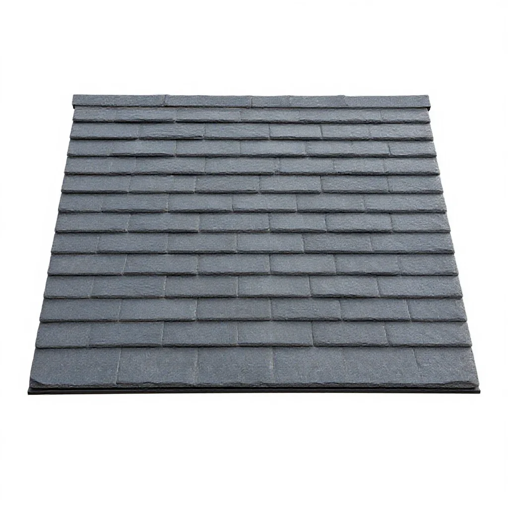 Slate roof isolated on a white background