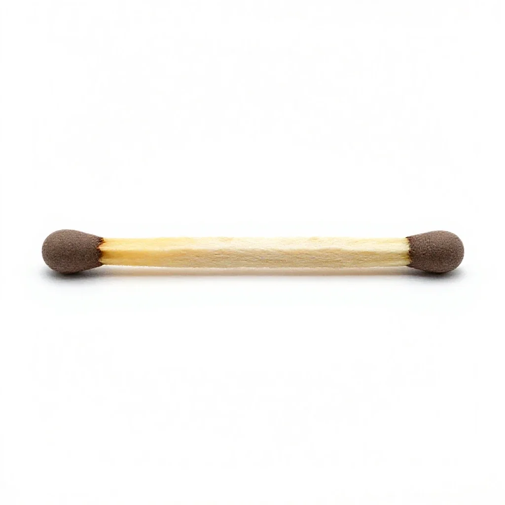 Slow match isolated on a white background