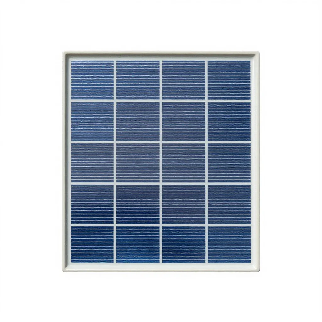 Solar cell isolated on a white background