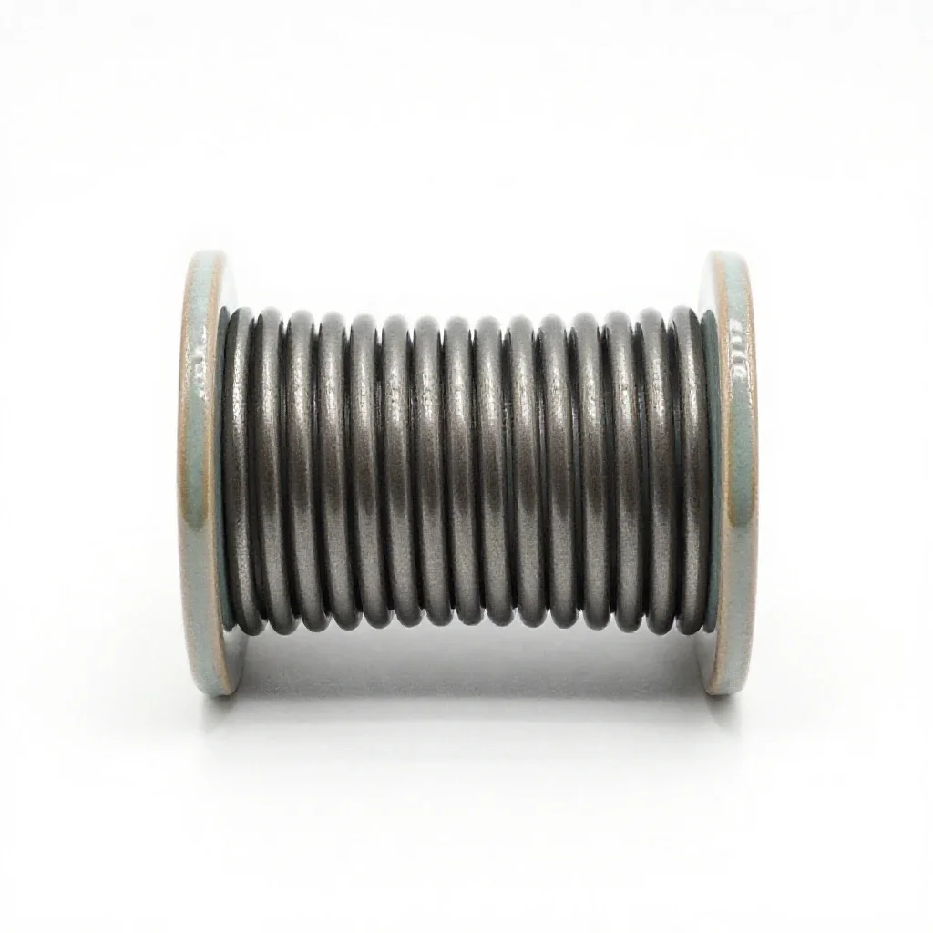 Solenoid isolated on a white background