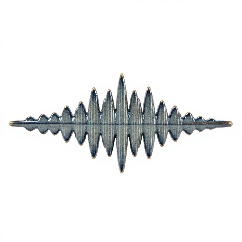 Sound spectrograph isolated on a white background