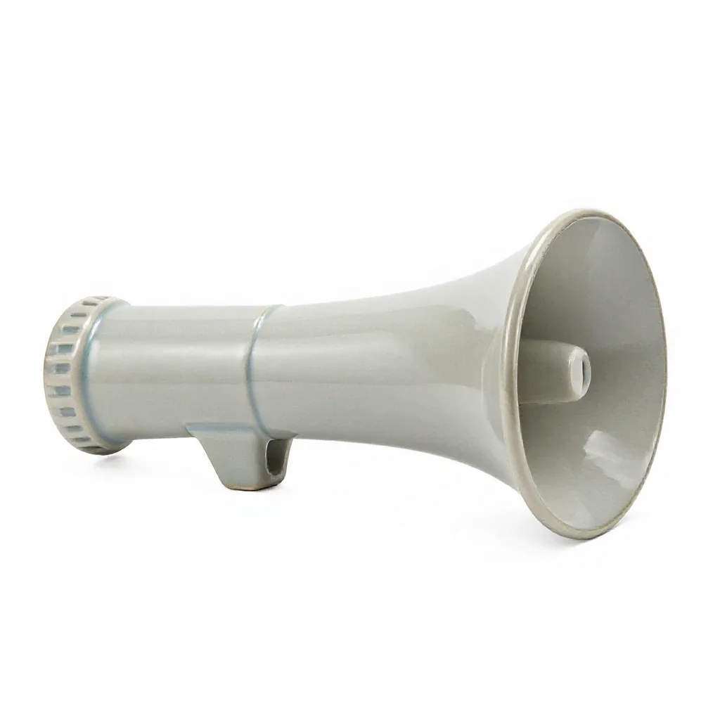 Speaking trumpet isolated on a white background