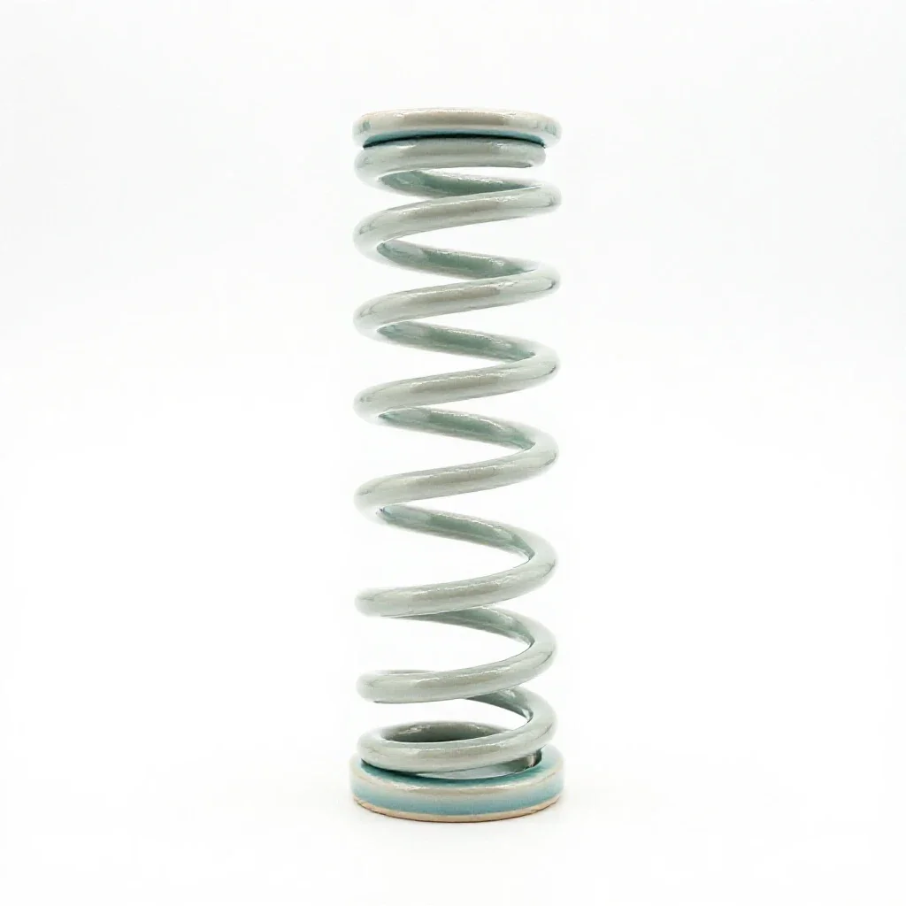 Spiral spring isolated on a white background