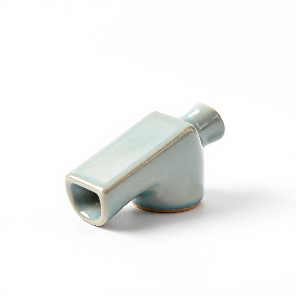 Steam whistle isolated on a white background