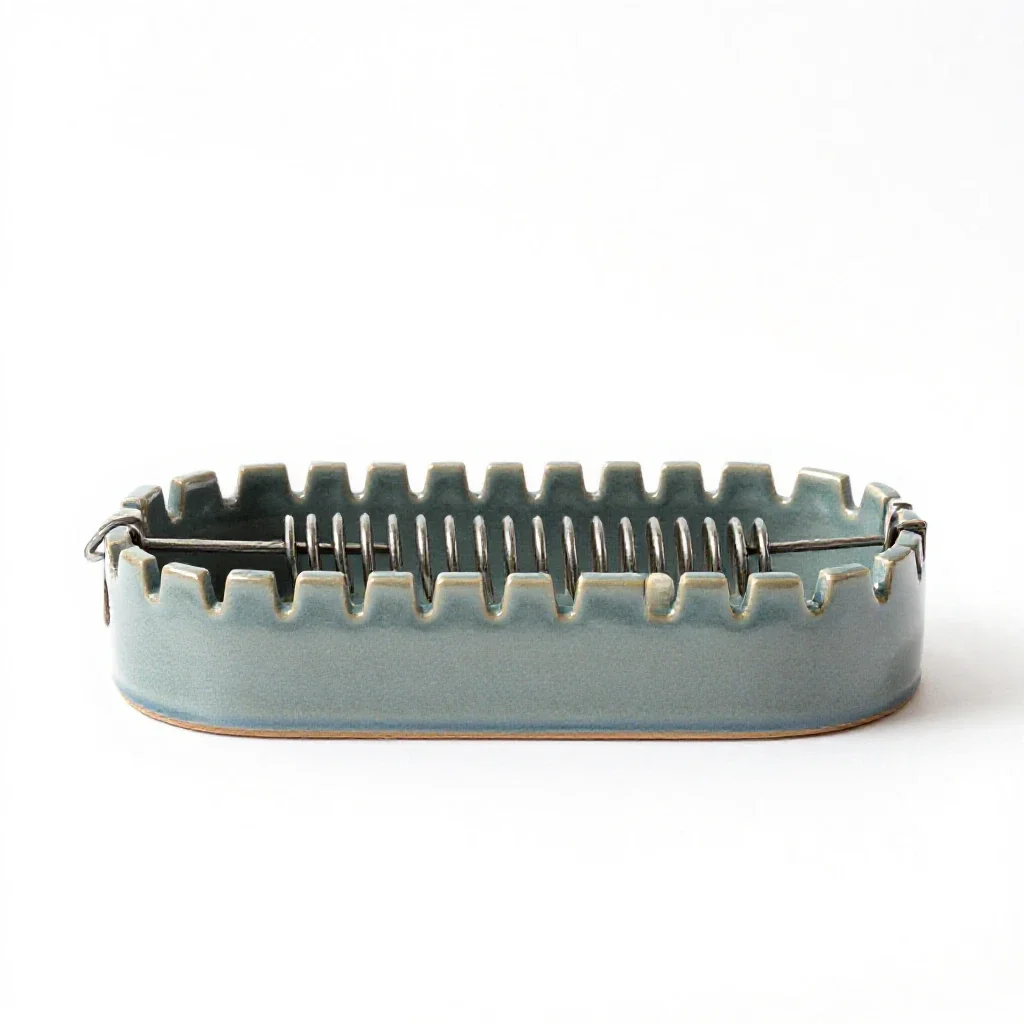 Steel trap isolated on a white background
